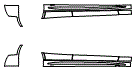 Rocker Panel Kit pattern for the 2015 Mercedes Benz C300