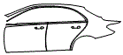 Door and Rear Fender Kit pattern for the 2015 Mercedes Benz C300