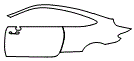 Door and Rear Fender Kit pattern for the 2023 Mercedes Benz C-Class Coupe