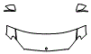 Hood, Fender and Mirror Kit pattern for the 2023 Mercedes Benz C-Class Coupe