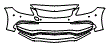 Bumper Kit pattern for the 2023 Mercedes Benz C-Class Coupe