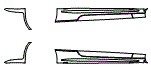 Rocker Panel Kit pattern for the 2023 Mercedes Benz C-Class Coupe