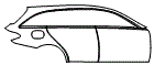 Door and Rear Fender Kit pattern for the 2021 Mercedes Benz C-Class Wagon