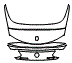 Trunk Lid Kit pattern for the 2017 Mercedes Benz C-Class Cabriolet