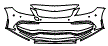 Bumper Kit pattern for the 2023 Mercedes Benz C-Class Coupe