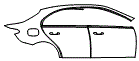 Door and Rear Fender Kit pattern for the 2026 Mercedes Benz C-Class Sedan