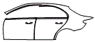 Door and Rear Fender Kit pattern for the 2026 Mercedes Benz C-Class Sedan