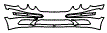 Bumper Kit pattern for the 2006 Mercedes Benz CL55