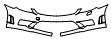Bumper Kit pattern for the 2008 Mercedes Benz CL63