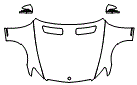 Full Hood, Fender and Mirror Kit pattern for the 2010 Mercedes Benz CL550