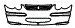 Grille and Bumper kit pattern for the 2003 Mercedes Benz C230
