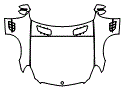 Full Hood, Fender and Mirror Kit pattern for the 2011 Mercedes Benz SL550