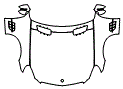 Full Hood, Fender and Mirror Kit pattern for the 2011 Mercedes Benz SL550