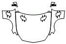 Full Hood, Fender and Mirror Kit pattern for the 2017 Mercedes Benz SL Roadster