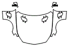 Full Hood, Full Fender and Mirror Kit pattern for the 2017 Mercedes Benz SL Roadster