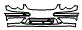 Bumper kit pattern for the 2004 Mercedes Benz CLK55