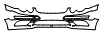 Bumper and Luggage Area Kit pattern for the 2006 Mercedes Benz CLK55
