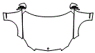 Full Hood, Fender and Mirror Kit pattern for the 2011 Mercedes Benz E550