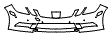 Bumper Kit pattern for the 2011 Mercedes Benz E550