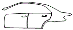 Door and Rear Fender Kit pattern for the 2015 Mercedes Benz E63