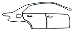Door and Rear Fender Kit pattern for the 2015 Mercedes Benz E63
