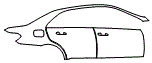 Door and Rear Fender Kit pattern for the 2015 Mercedes Benz E350