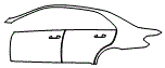 Door and Rear Fender Kit pattern for the 2015 Mercedes Benz E350