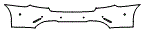 Rear Bumper Kit pattern for the 2016 Mercedes Benz E-Class Sedan
