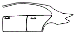 Door and Rear Fender Kit pattern for the 2023 Mercedes Benz E-Class Sedan
