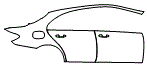 Door and Rear Fender Kit pattern for the 2023 Mercedes Benz E-Class Sedan