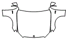 Full Hood, Fender and Mirror Kit pattern for the 2017 Mercedes Benz E-Class Sedan