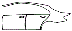 Door and Rear Fender Kit pattern for the 2023 Mercedes Benz E-Class Sedan