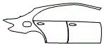 Door and Rear Fender Kit pattern for the 2023 Mercedes Benz E-Class Sedan