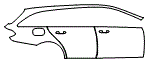 Door and Rear Fender Kit pattern for the 2023 Mercedes Benz E-Class Wagon