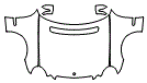 Full Hood, Fender and Mirror Kit pattern for the 2005 Mercedes Benz E320