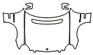 Full Hood, Fender and Mirror Kit pattern for the 2006 Mercedes Benz E55