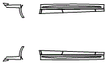 Rocker Panel Kit pattern for the 2023 Mercedes Benz E-Class Wagon