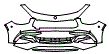 Bumper Kit pattern for the 2023 Mercedes Benz E-Class Wagon