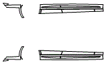 Rocker Panel Kit pattern for the 2023 Mercedes Benz E-Class Sedan