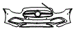 Bumper Kit pattern for the 2023 Mercedes Benz E-Class Cabriolet