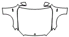 Full Hood, Fender and Mirror Kit pattern for the 2023 Mercedes Benz E-Class Sedan