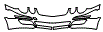 Bumper and Luggage Area Kit pattern for the 2009 Mercedes Benz E320 Bluetec