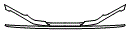Upper Rear Bumper Kit pattern for the 2009 Mercedes Benz E320 Bluetec