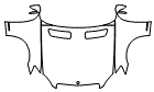 Full Hood, Fender and Mirror Kit pattern for the 2007 Mercedes Benz S550