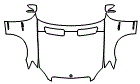 Full Hood, Fender and Mirror Kit pattern for the 2008 Mercedes Benz S63