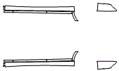 Rocker Panel Kit pattern for the 2013 Mercedes Benz S350