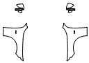 Full Fender and Mirror Kit pattern for the 2017 Mercedes Benz S-Class Cabriolet