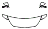 Hood, Fender and Mirror Kit pattern for the 2021 Mercedes Benz S-Class Cabriolet