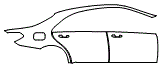 Door and Rear Fender pattern for the 2014 Mercedes Benz S550