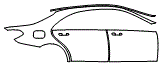 Rear Fender and Door Kit pattern for the 2014 Mercedes Benz S63